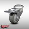 Service Caster 3 Inch SS Gray Polyurethane Wheel Swivel Bolt Hole Caster with Total Lock Brake SCC-SSBHTTL20S314-PPUB - alternate 2